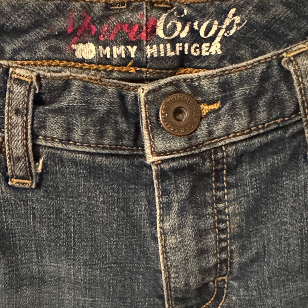 Tommy Hilfiger Blue Denim Jeans Spirit Crop size 10